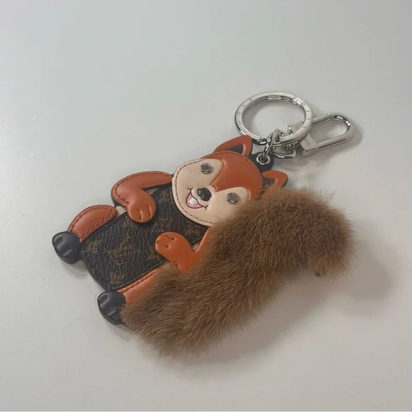 Louis Vuitton Squirrel Mink Monogram Bag Charm - Picture 6 of 11